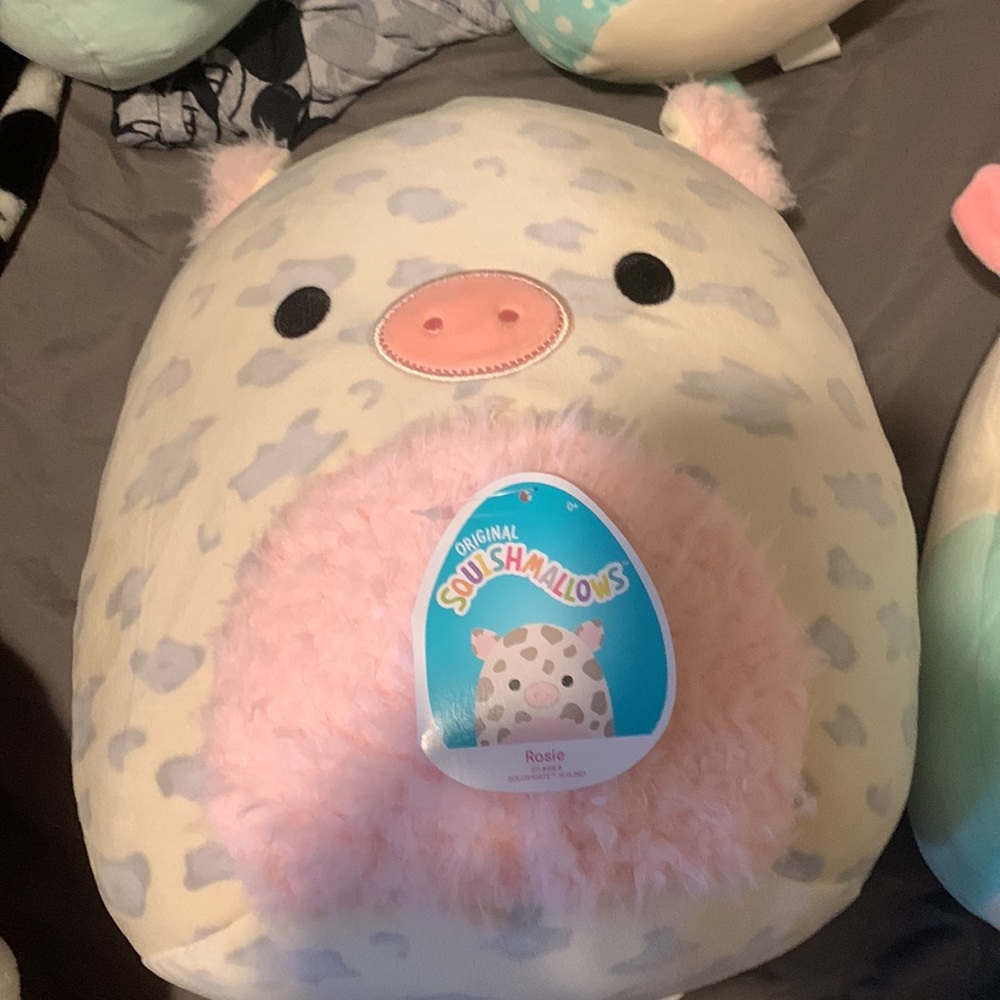 Rosie the pig fuzzy belly squishmallow NWT